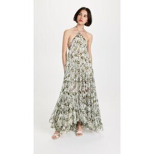 Misa Los Angeles Womens Andromeda Dress Halter Neckline Spring Ikat‎ Size Large